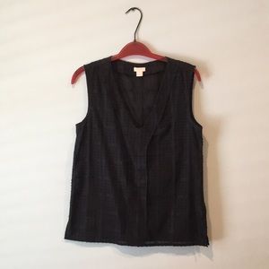 Size 2 black J. Crew tank